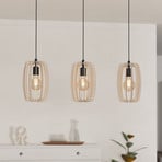 Bajazzara hanging light three cage shades sand colour