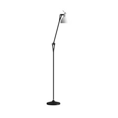 Luxy F1 Lámpara de Pie Negro/Blanco Lustroso- Rotaliana