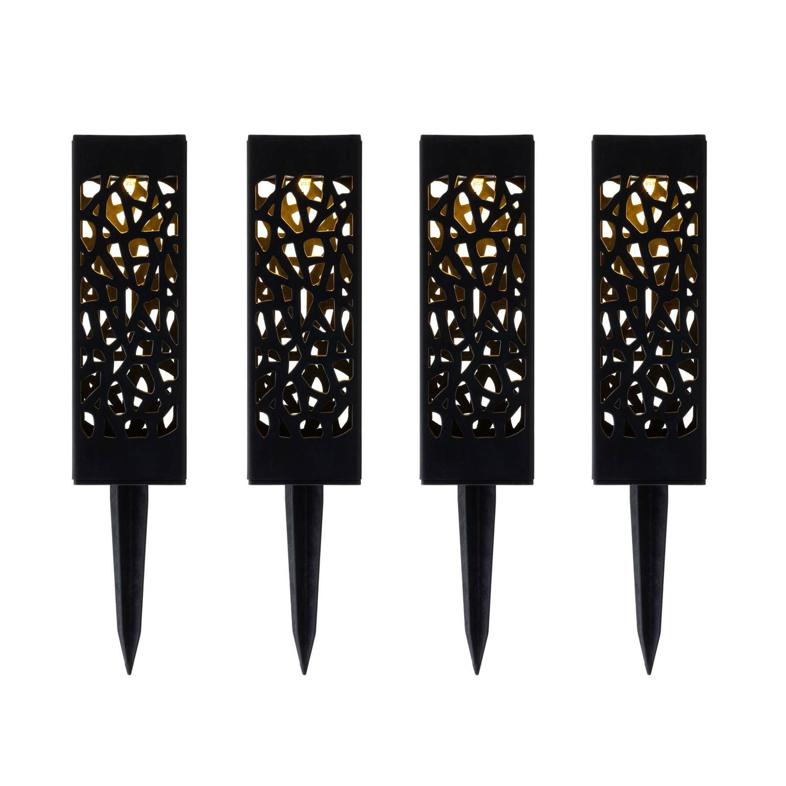 Pauleen Decorative Solar Light - Outdoor Spotlight / Ground Spike - Modern - Black