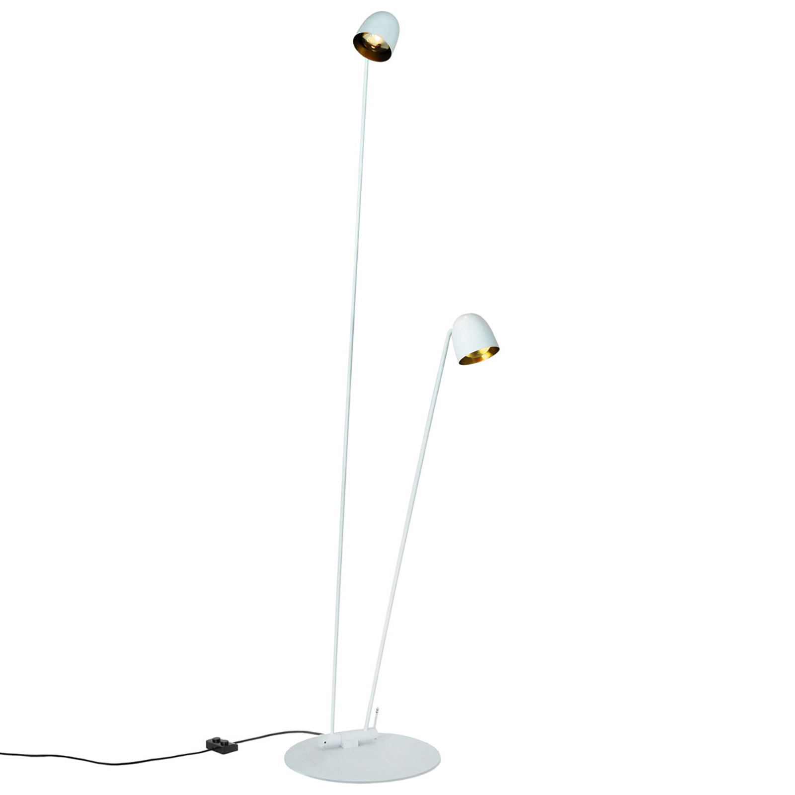 Lámpara de pie LED Speers F blanco, flexible