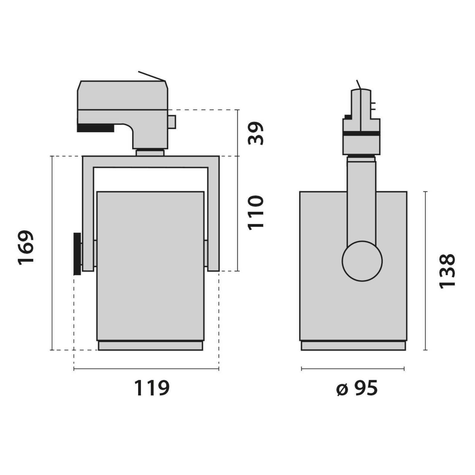 Performance in Lighting 3-fas skenspot AS425 LED medium vit universalvit