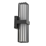 Chandan Außenwandleuchte Höhe 41,9 cm anthrazit Aluminium - Lucande