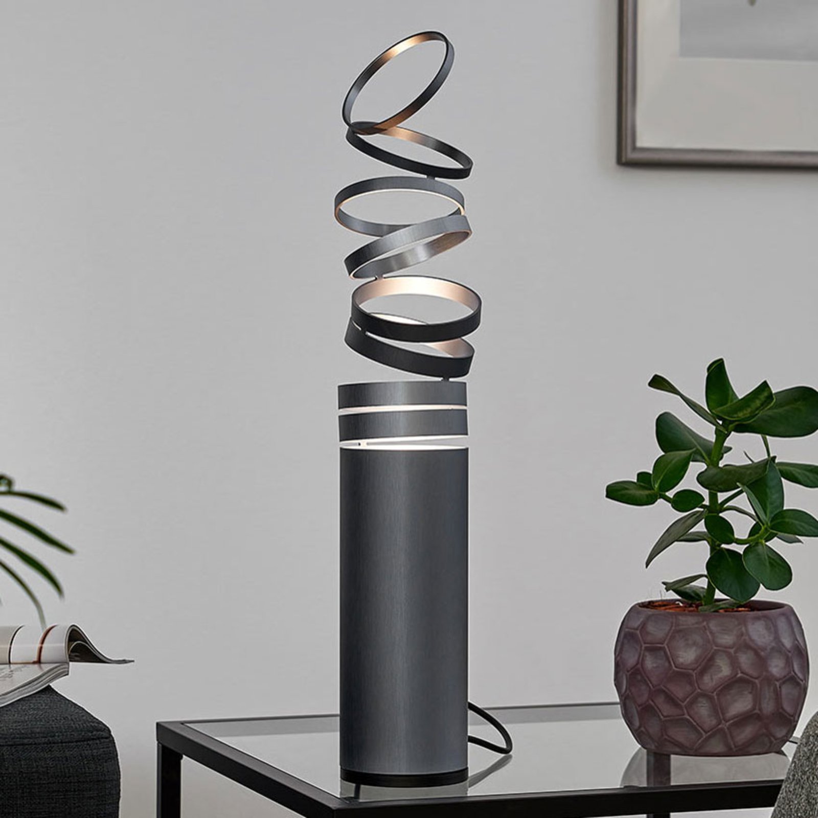 Decompose playful designer table lamp