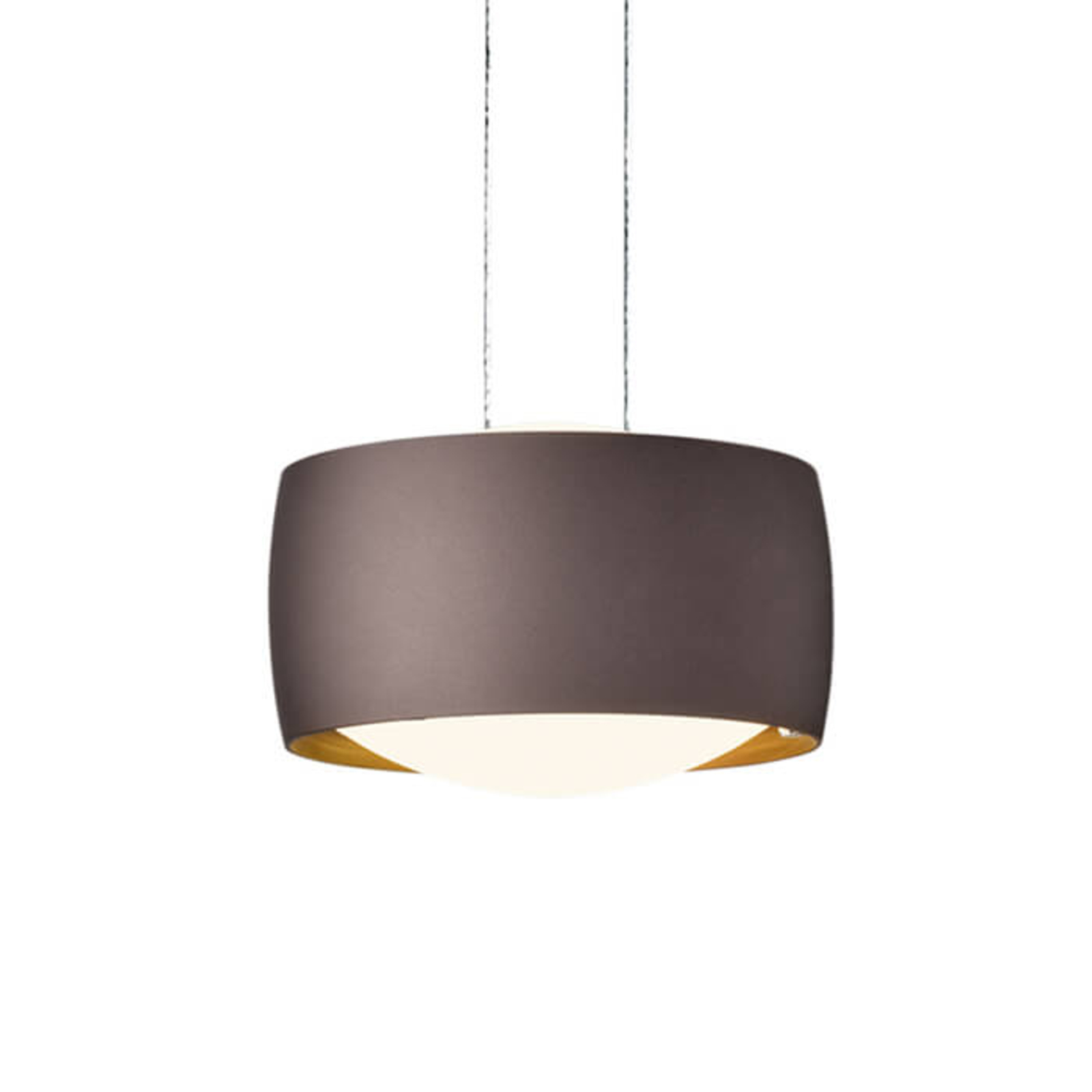Je zal beter worden anker Verleiding In hoogte verstelbare LED hanglamp Grace in bruin | Lampen24.nl