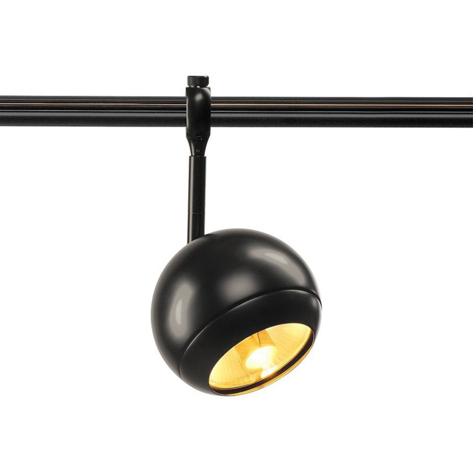 SLV Light Eye 150 spot for Easy Tec II track black, for Living / Dining Room, steel, GU10, 75 W, energy efficiency: A++, H: 23 cm