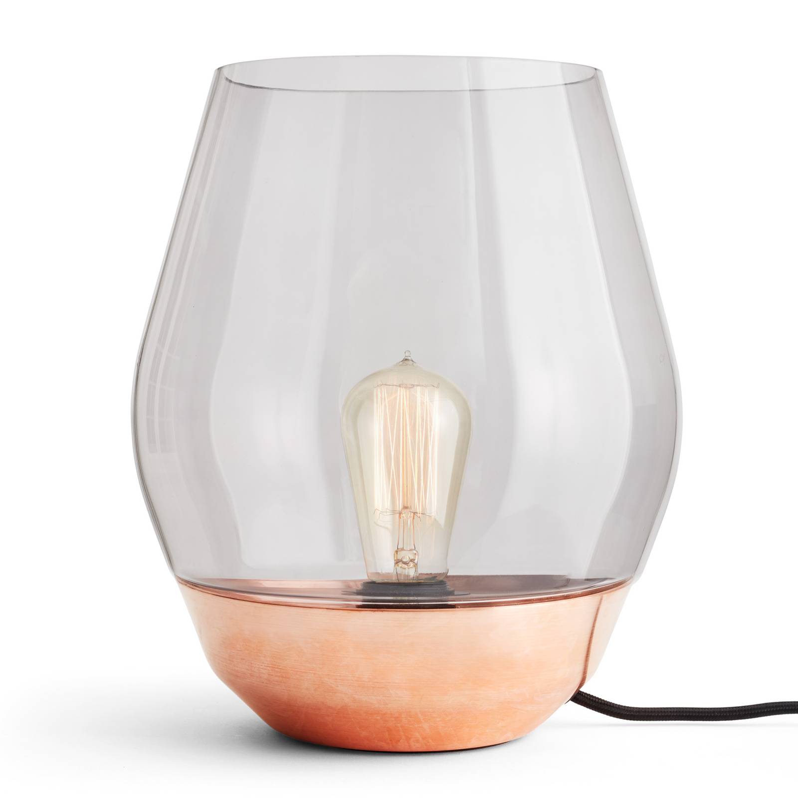 Image of New Works Bowl lampe à poser cuivre/verre fumé 5712826205105