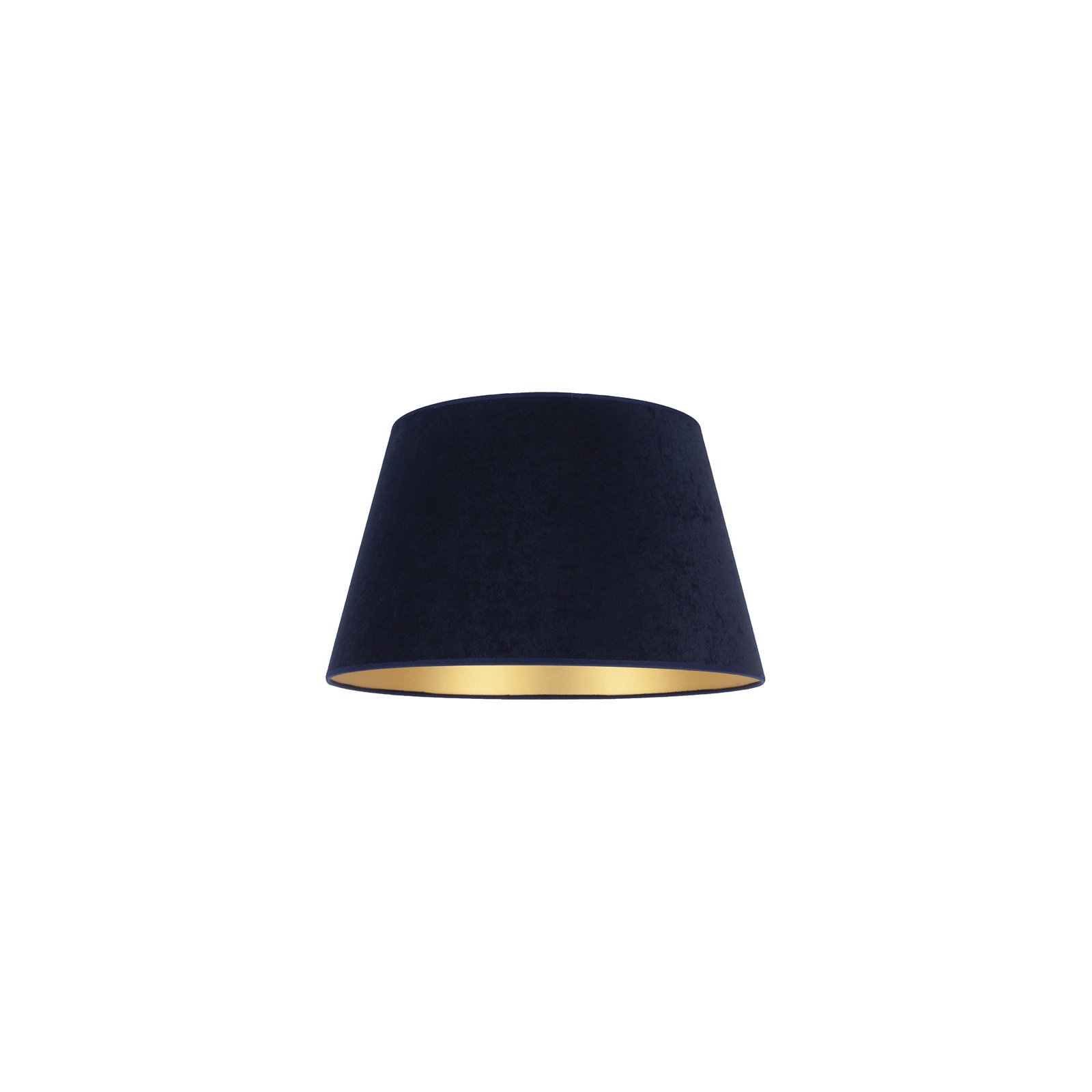 Lampeskjerm Cone 18 cm, mørkeblå/gull