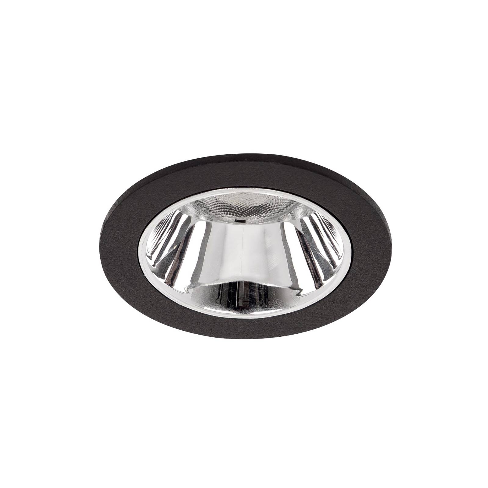 BRUMBERG Apollo Micro, glatt, rund, 4.000 K, schwarz