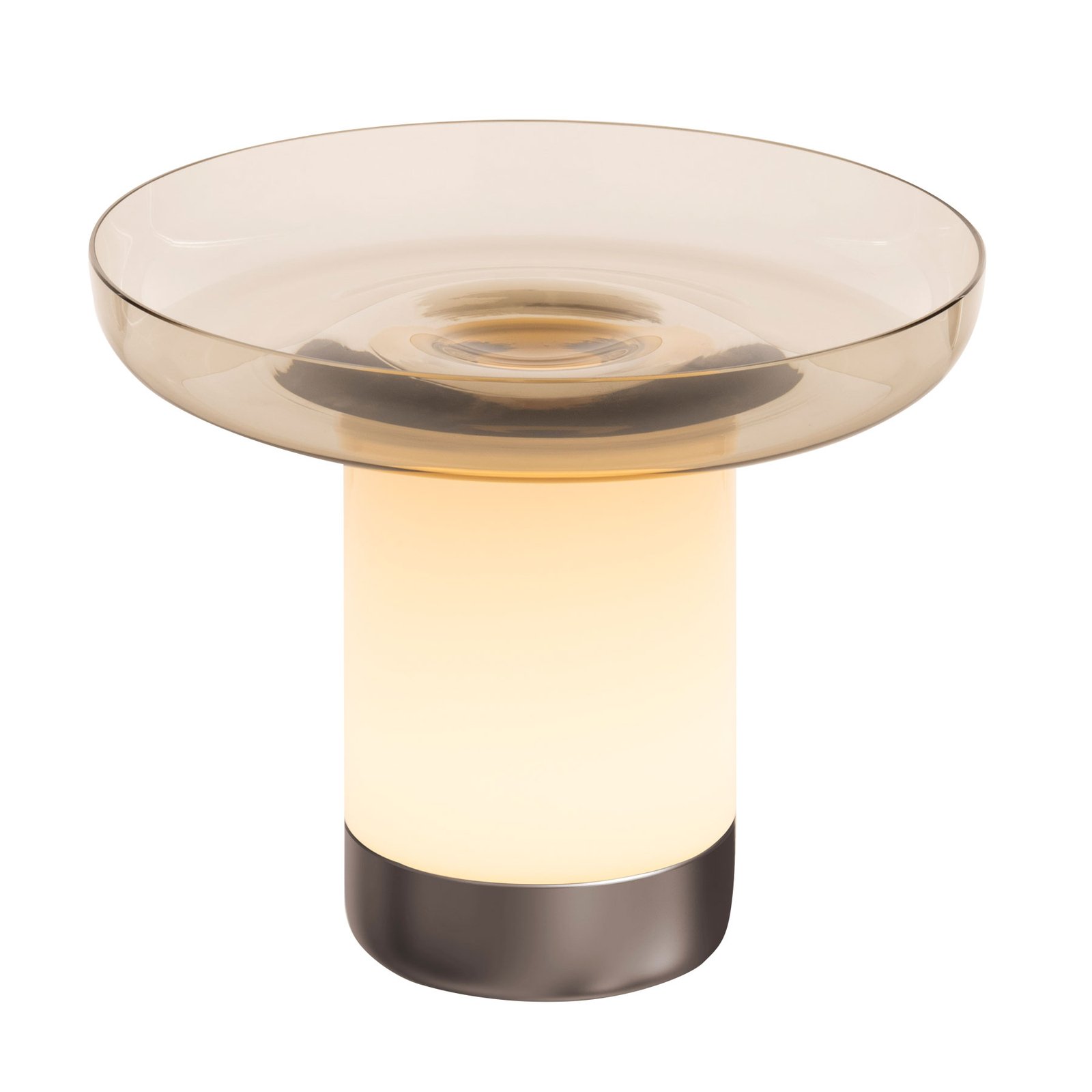 Artemide Bontà LED table lamp, grey dish