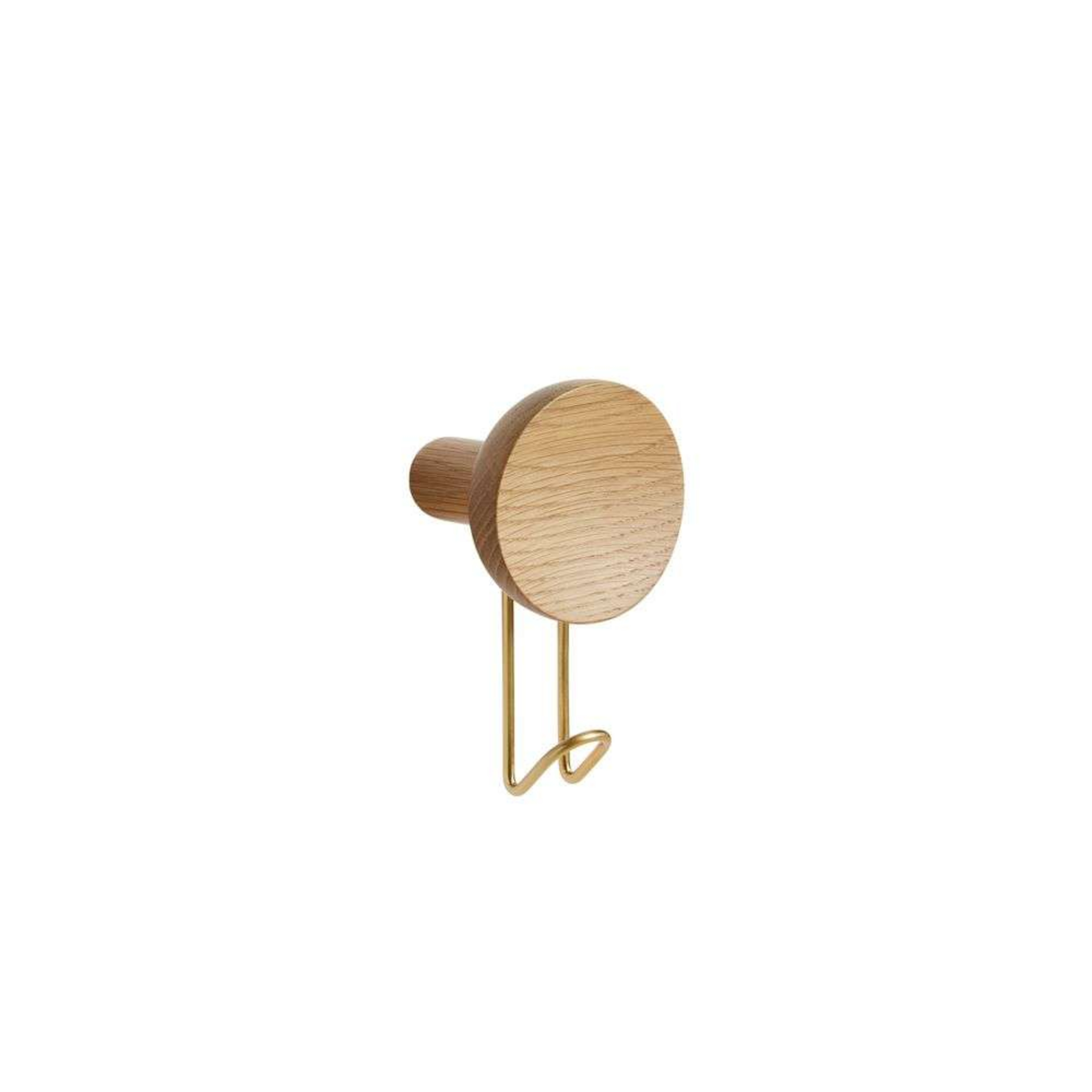 Around Patère Large Oak/Brass - Woud