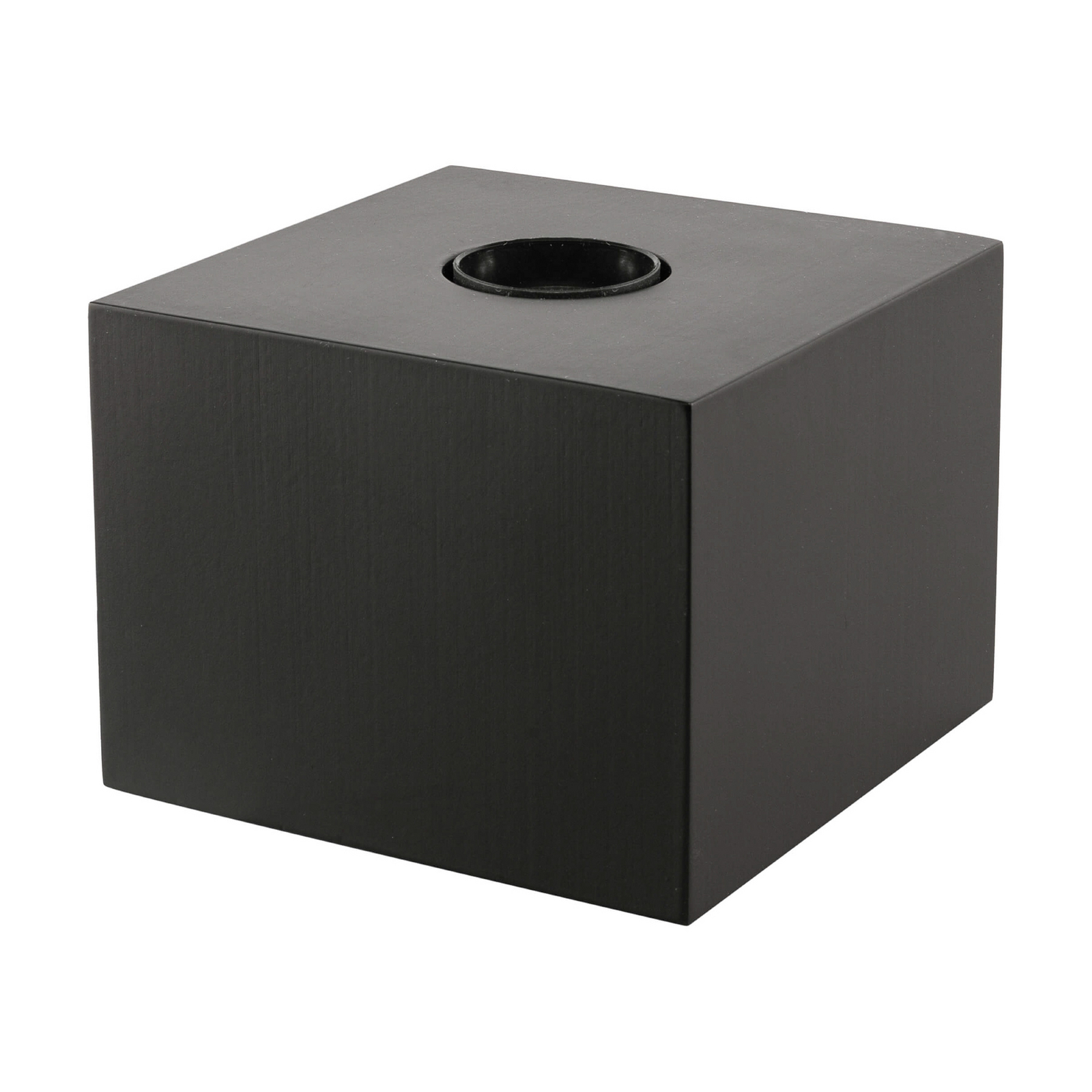 Segula tafellamp Cozy, zwart beukenhout, kubusvorm, E27