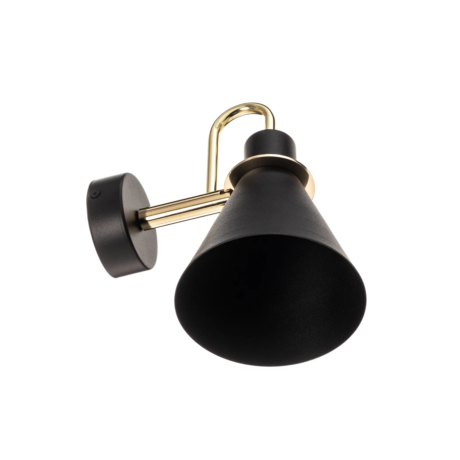 Wandleuchte Bona, schwarz-messing