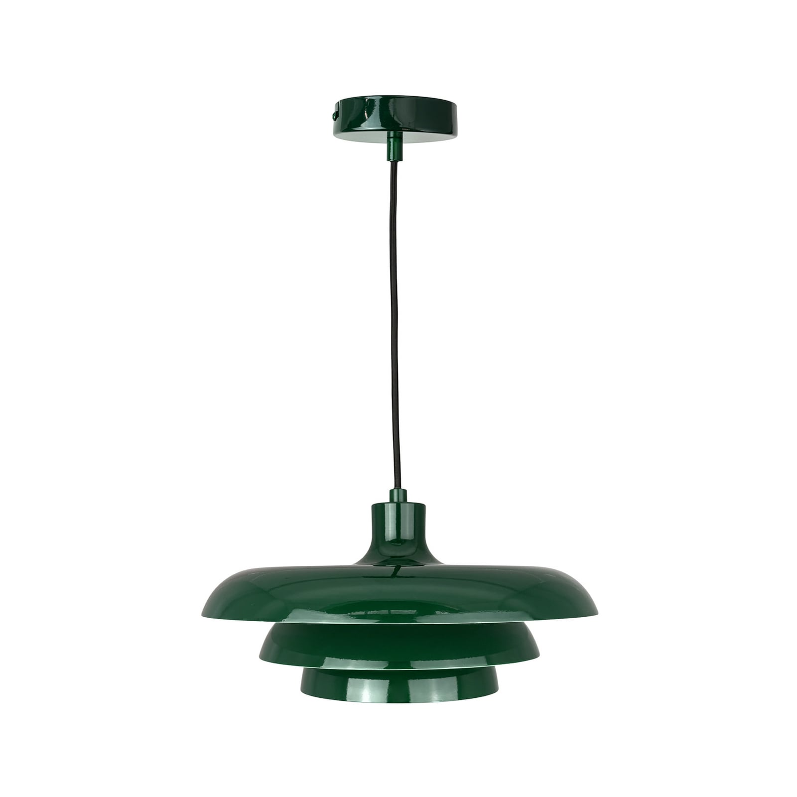 Dyberg Larsen riputatav valgusti Ava, tumeroheline, metall, Ø 31 cm