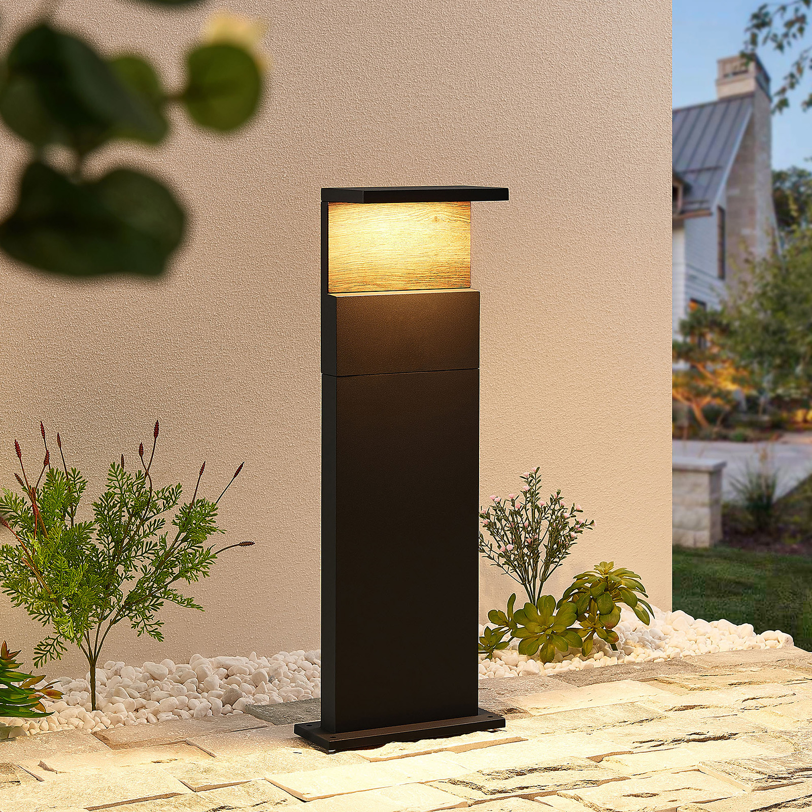 Lucande Lignus LED pillar light