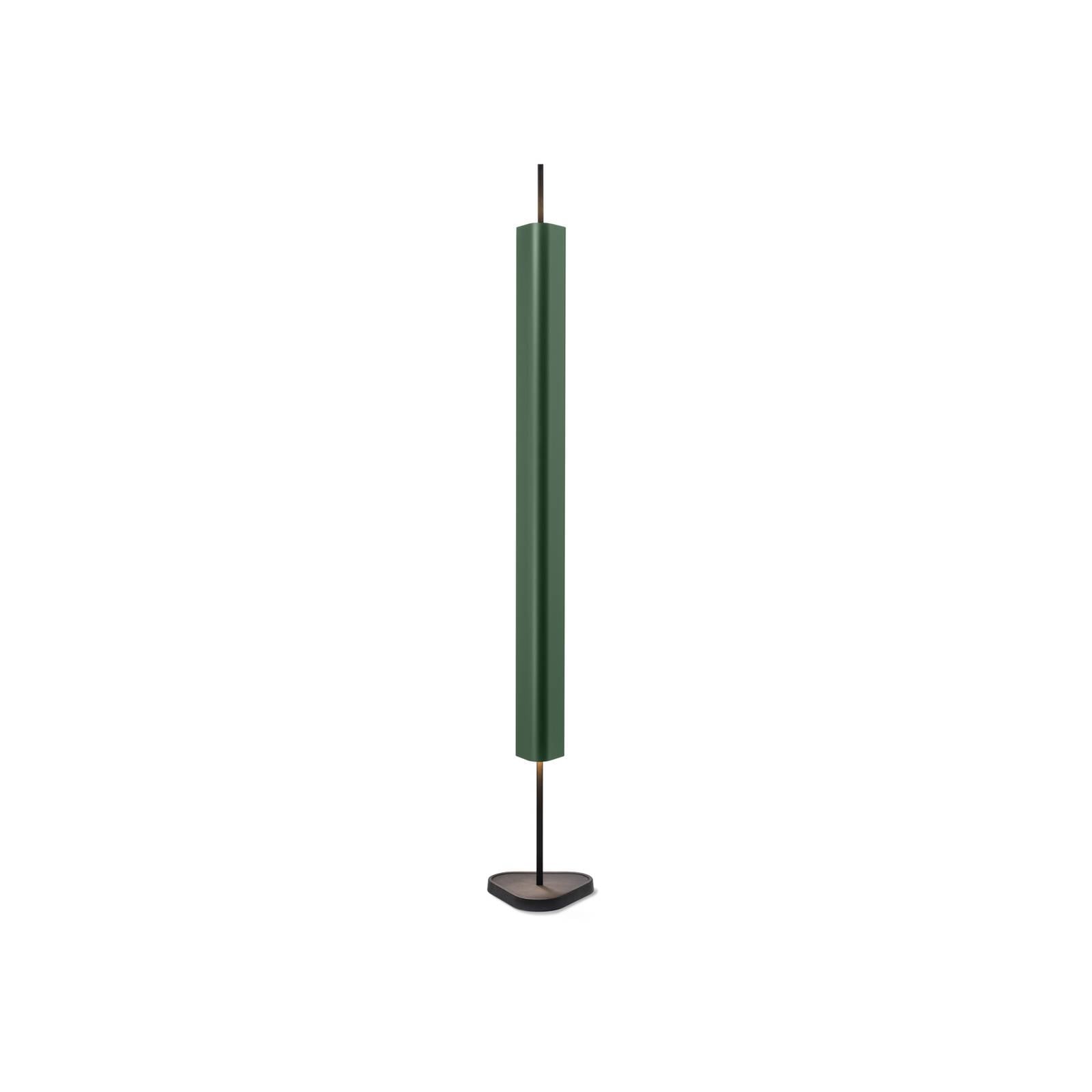 FLOS LED-Stehleuchte Emi, dunkelgrün, dimmbar, Höhe 170 cm