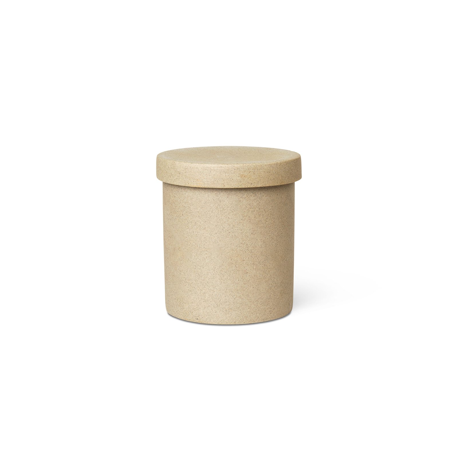 ferm LIVING Bonbehållare, höjd 10,5 cm, beige, porslin