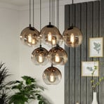 Suspension EGLO ARISCANI 1, Ø 65 cm, à 10 lampes, noir/cuivre