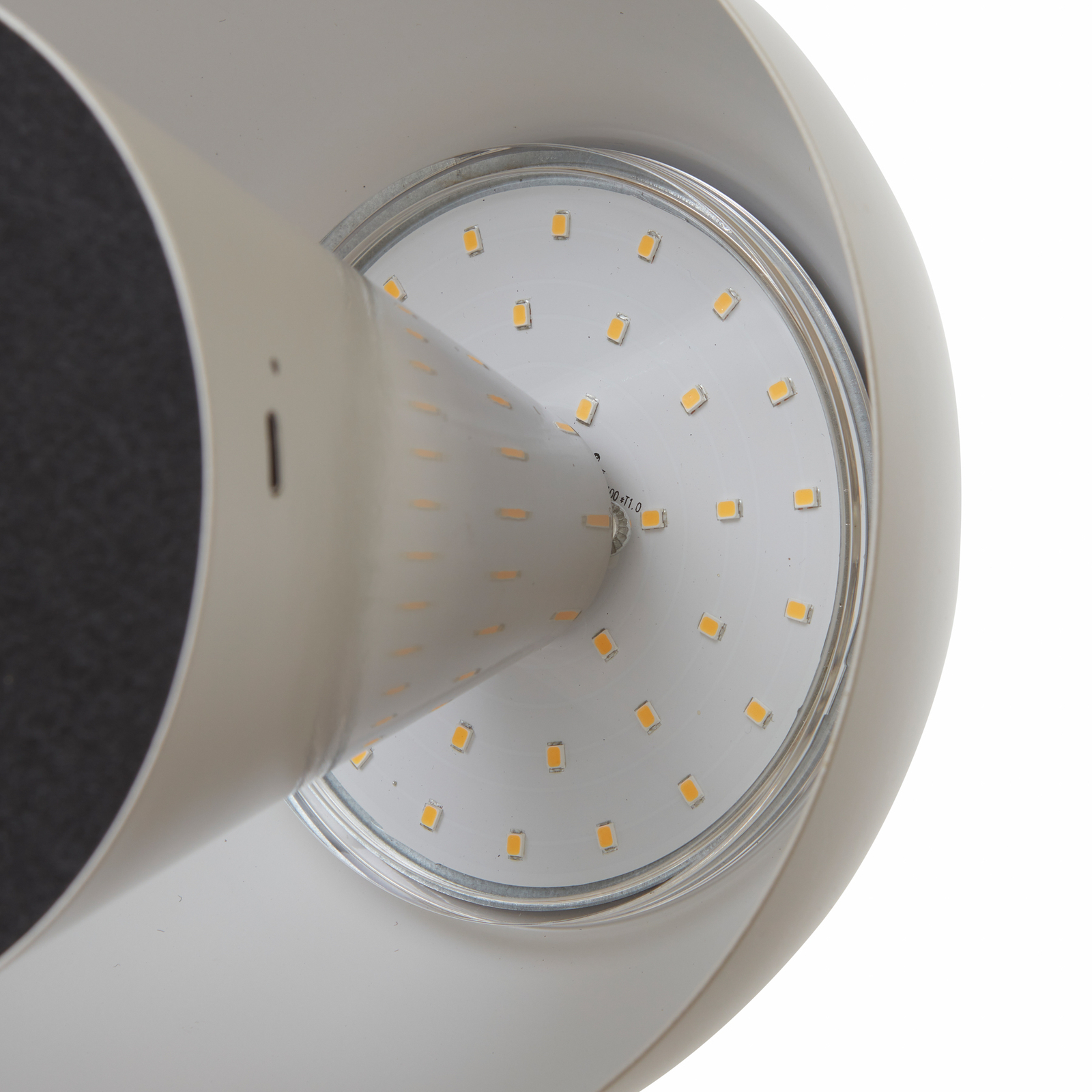 Lindby LED-es újratölthető asztali lámpa Nevijo, szürke, vasaló, USB,