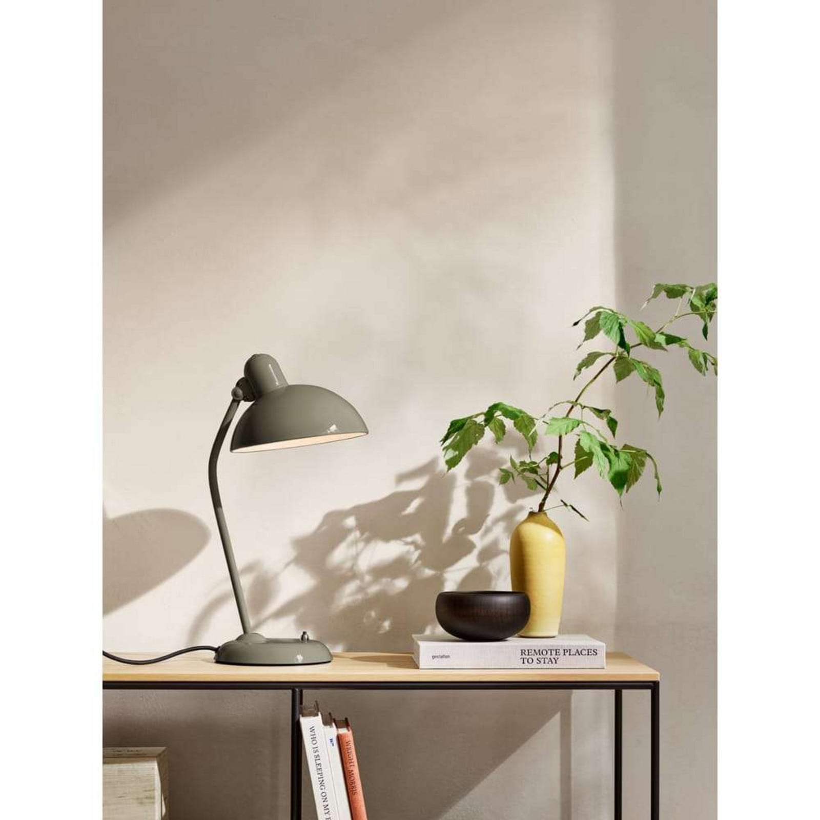 KAISER idell™ 6556-T Bordlampe Olive Grøn FRITZ HANSEN - Stue - Vintage - Metal billede