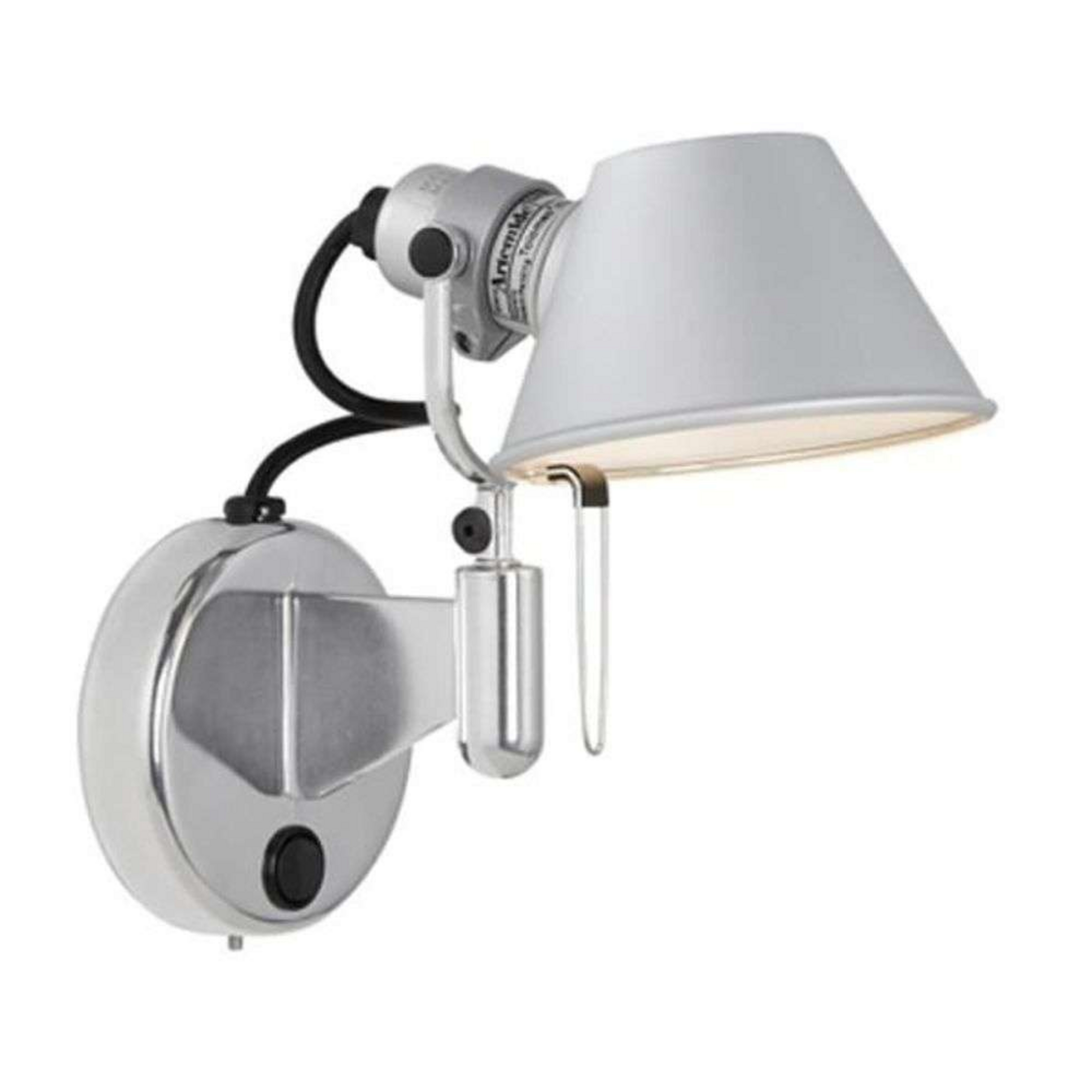 Tolomeo Micro Faretto Væglampe u/Afbryder E14 Alu - Artemide