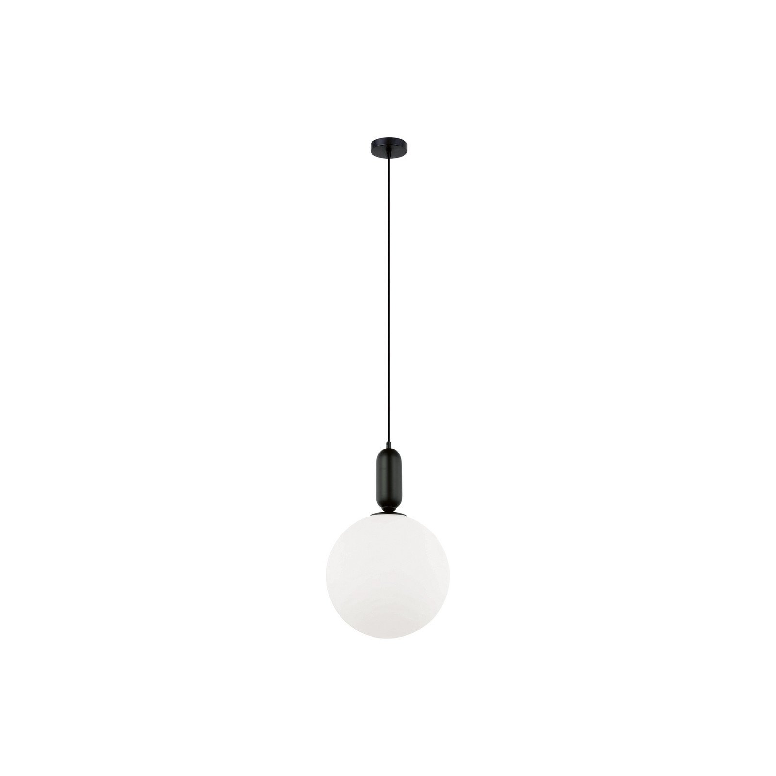 Neptun lampă suspendată abajur de sticlă negru