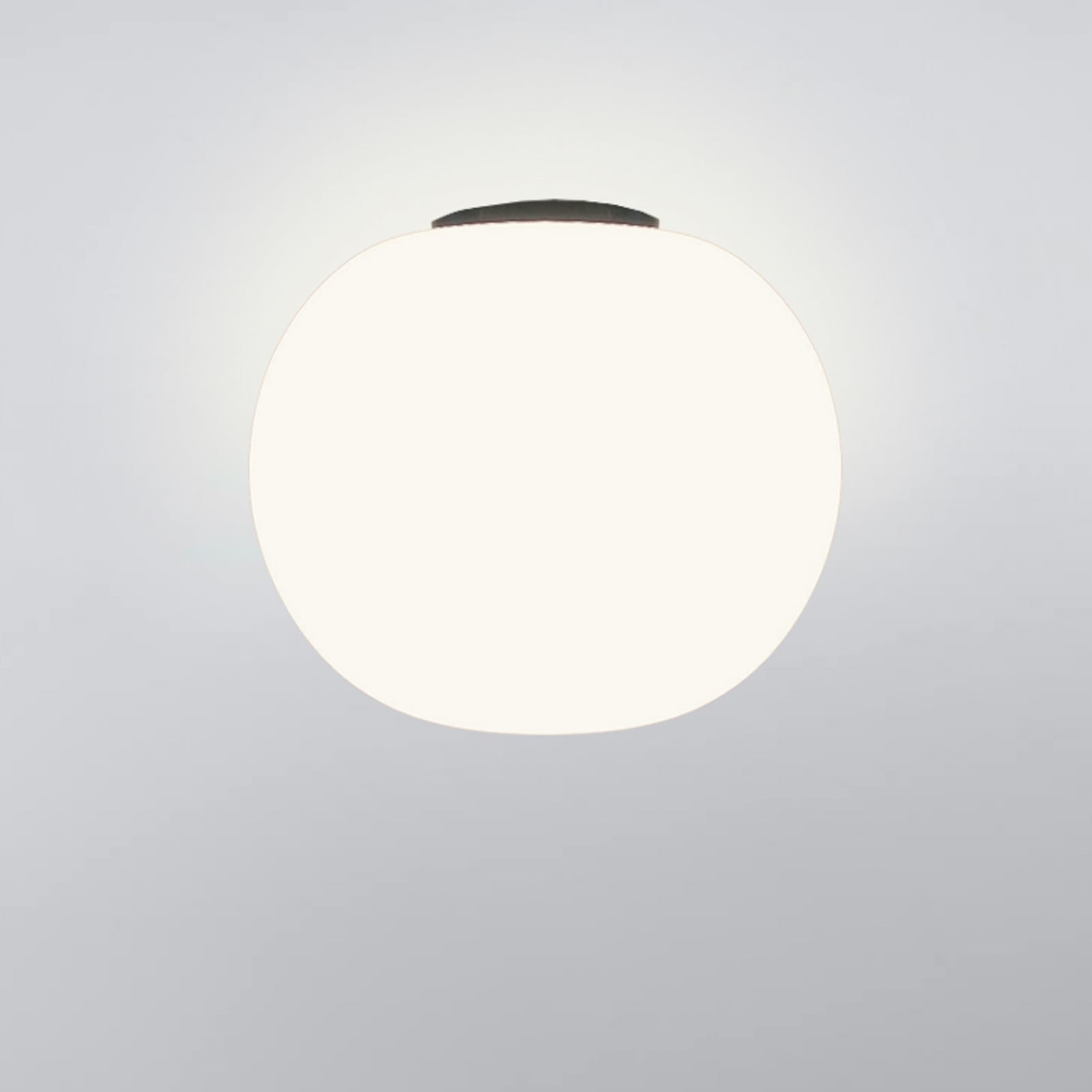 Candeeiro de teto Casablanca Acai, branco/preto, vidro, 21 cm, E27