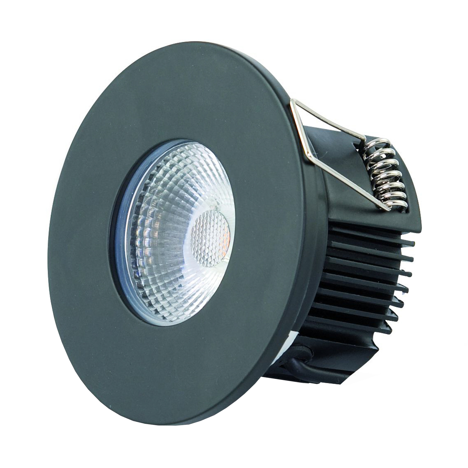 DOTLUX MULTIsun LED-Einbauleuchte, rund, schwarz