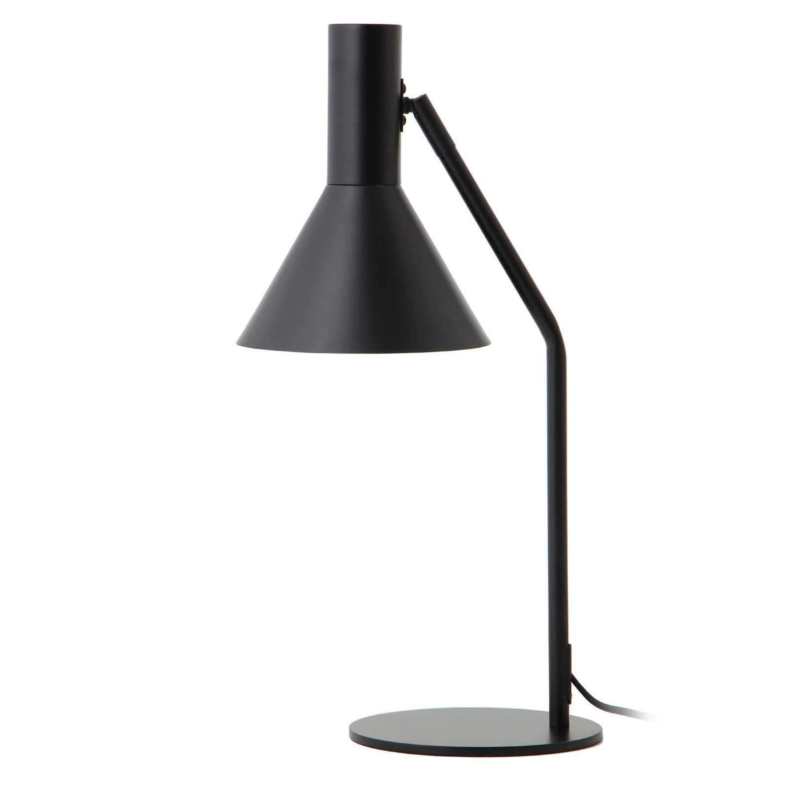 Lampe à poser FRANDSEN Lyss, noire, métal, hauteur 50 cm, E27