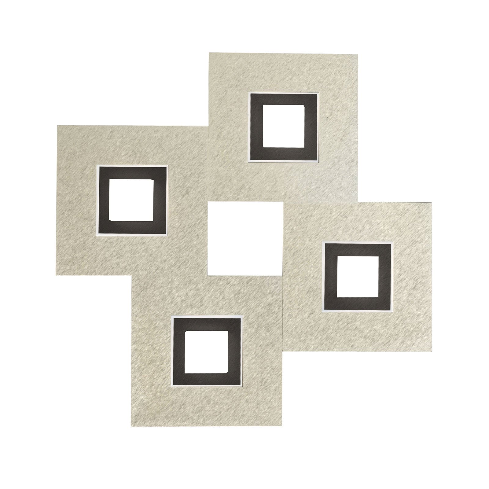 GROSSMANN Karree LED-Wandleuchte 4-flammig 50x50cm