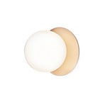 Liila 1 Wall/Ceiling Lamp IP44 Medium Nordic Gold/Opal White - Nuura