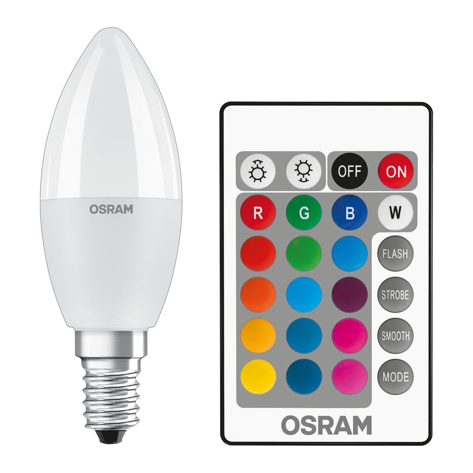 OSRAM LED лампа E14 5,5W Star Candle Дистанционно матирана