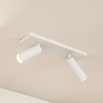 Arcchio Brinja Slim ceiling spotlight, white, 2-bulb, GU10 MR11