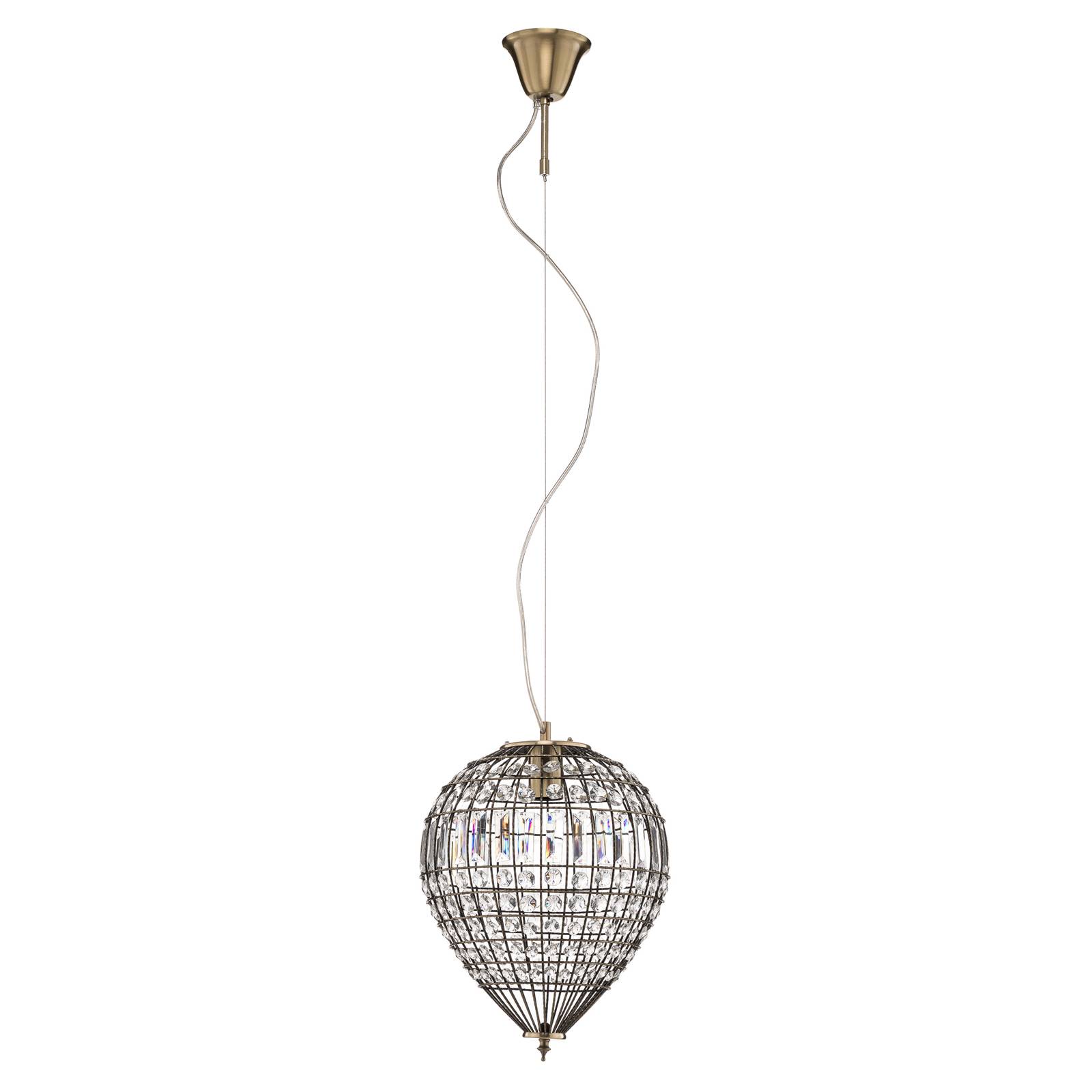 By Rydéns Amadeus függő lámpa, antik, üveg dekor