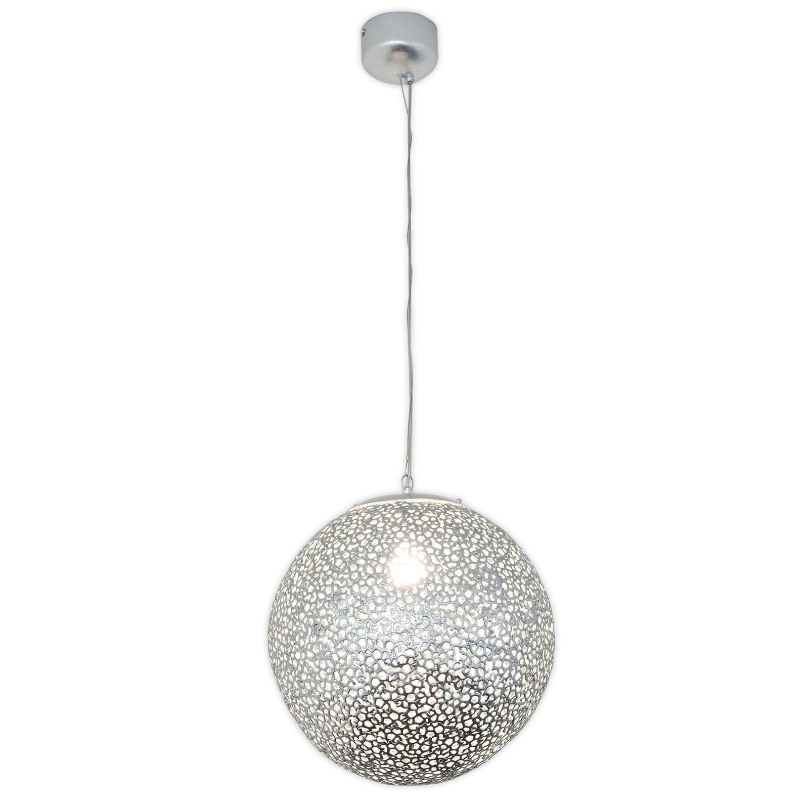 Utopistico hanging light in silver Ø 40 cm