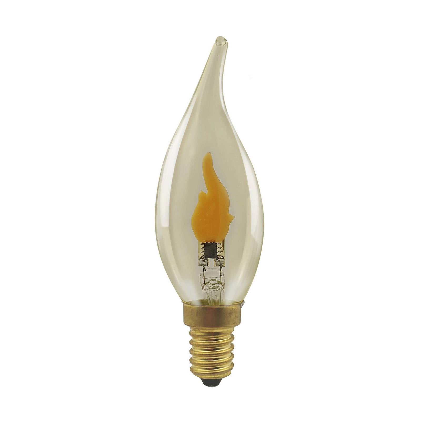 SEGULA LED Fire Flame Line E14 0,2W Kerze Windstoß rauch 818