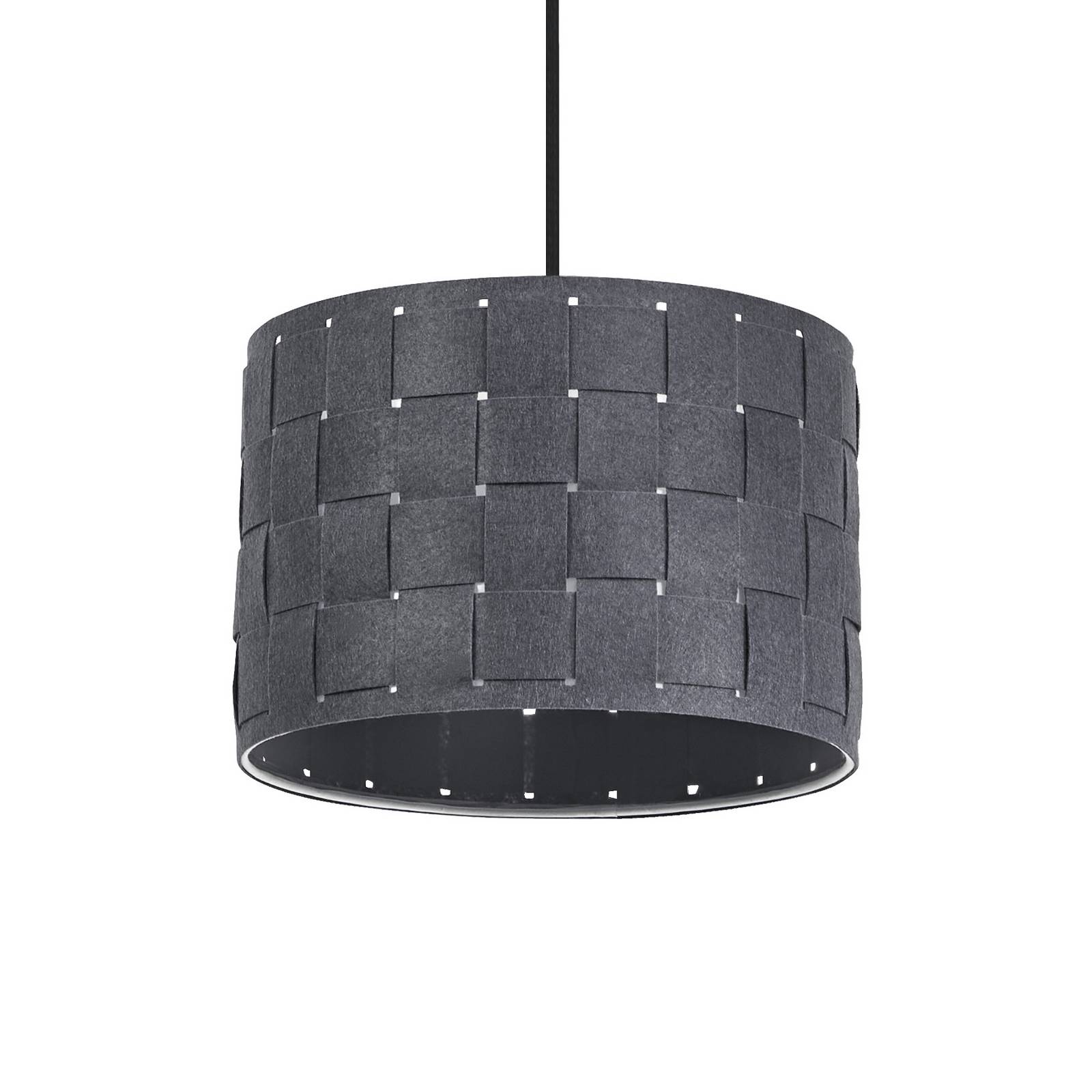 OSRAM Hängelampe Decor Felt Weaving, Ø 28 cm, grau, Filz E27