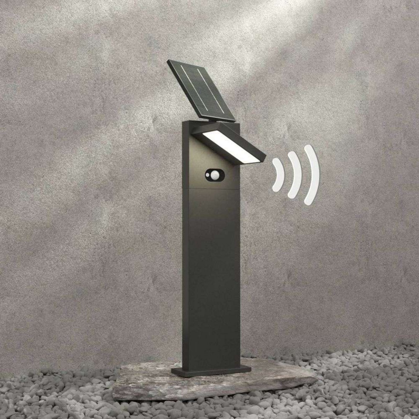Silvan LED Tuinlamp H60 w/Sensor Graphite - Lucande