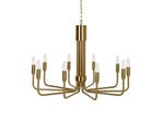 Elanova 10 Lampadario Brass - Lindby