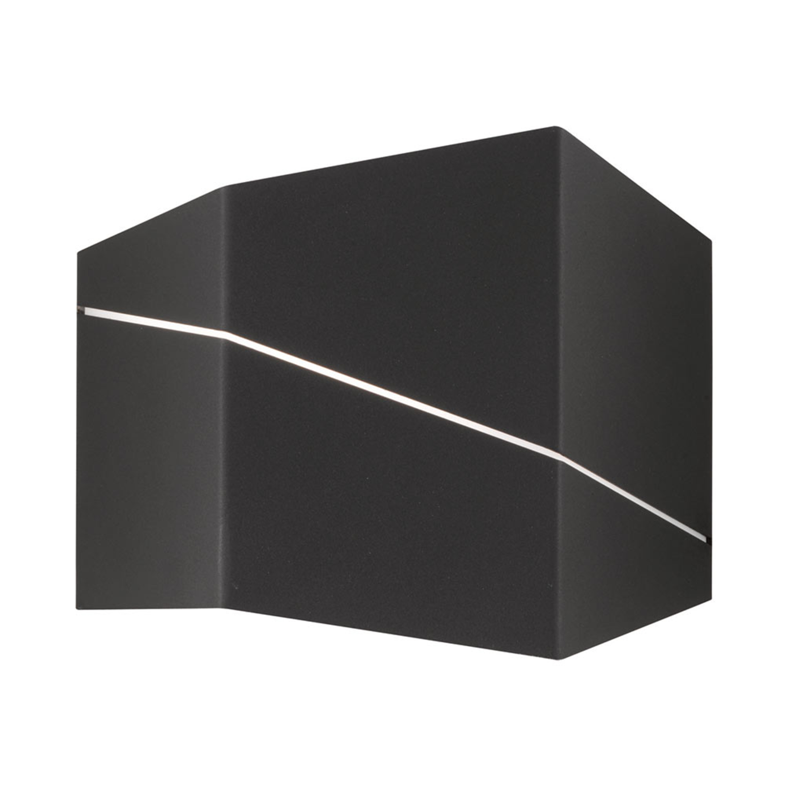 Zorro - modern LED wall lamp in matt black