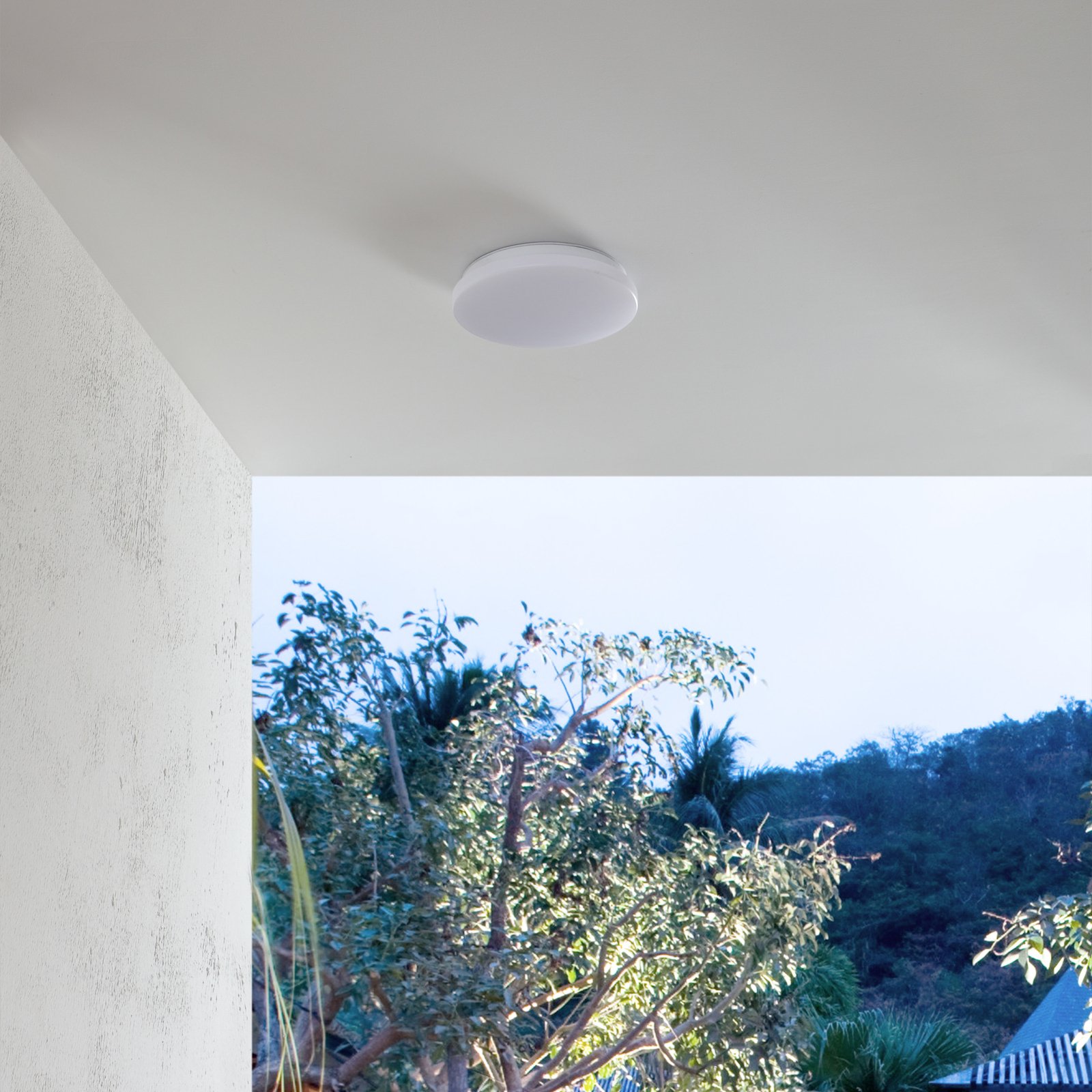 Doki LED Stropní Lampa 4.000K Ø26 IP44 Bílá - Lindby