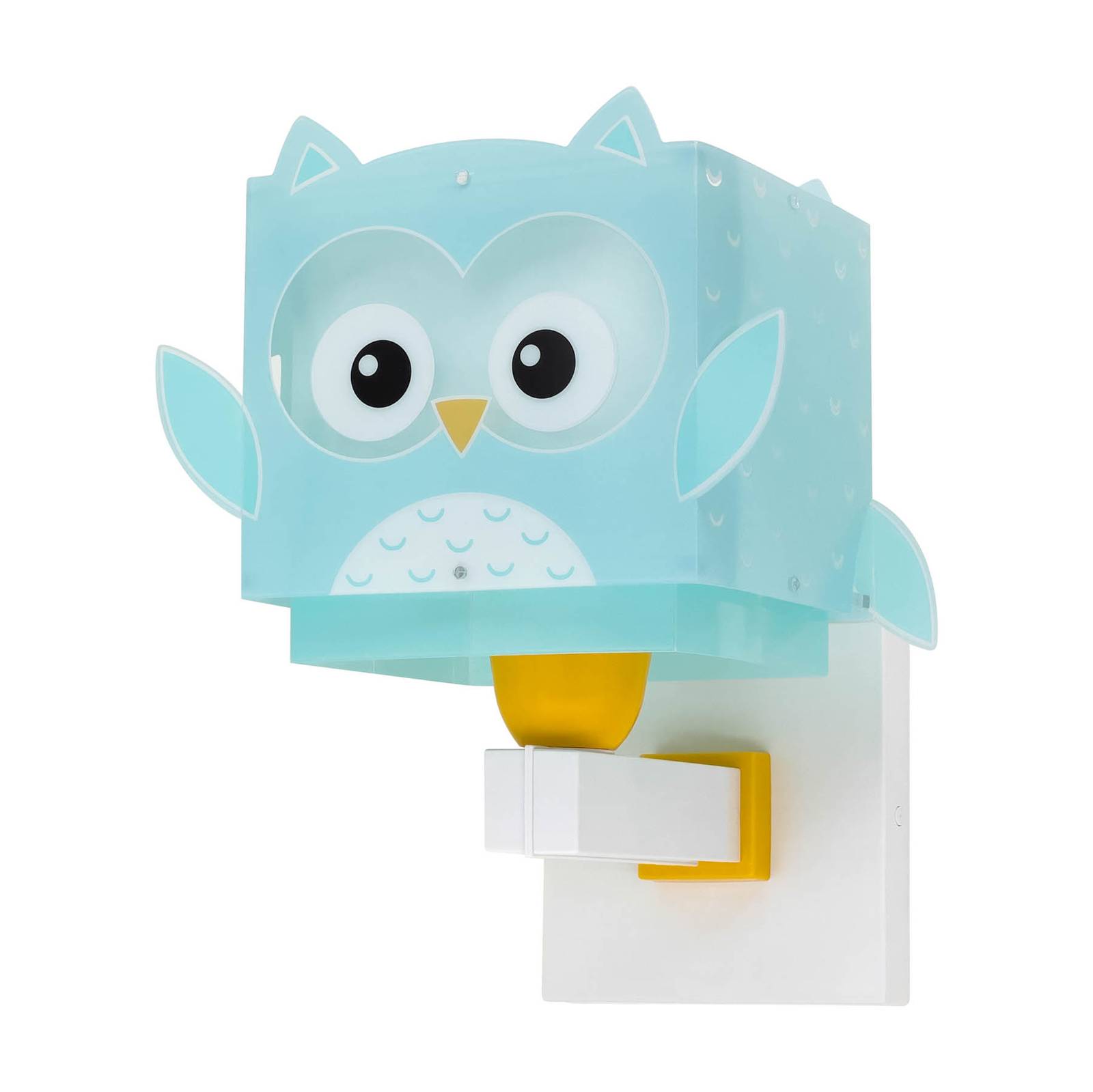 Lúzete - Wandleuchte Little Owl in Blau und Weiß E27 - blue