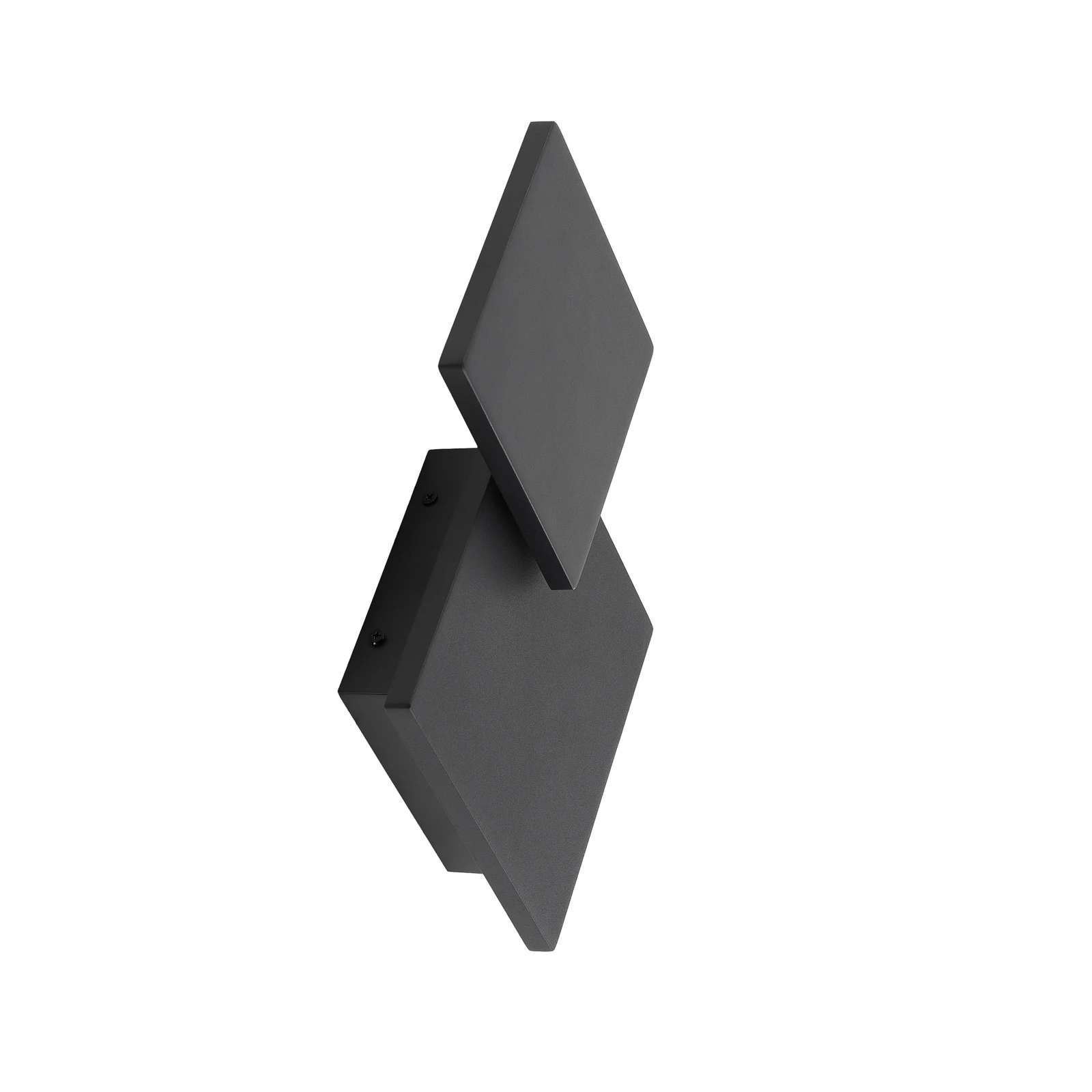 Lucande Applique a LED Elrik, nero, altezza 27 cm, metallo