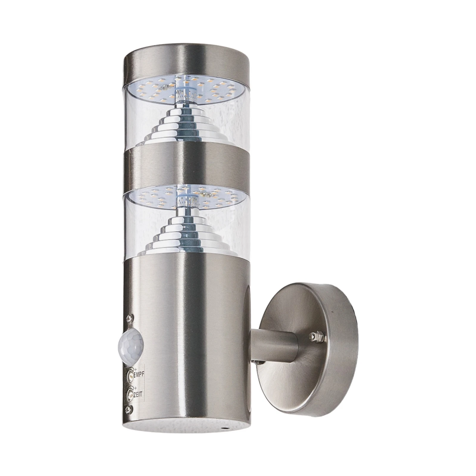 Lindby LED φωτιστικό εξωτερικού χώρου Lanea, 22 cm, ανοξείδωτο ατσάλι,