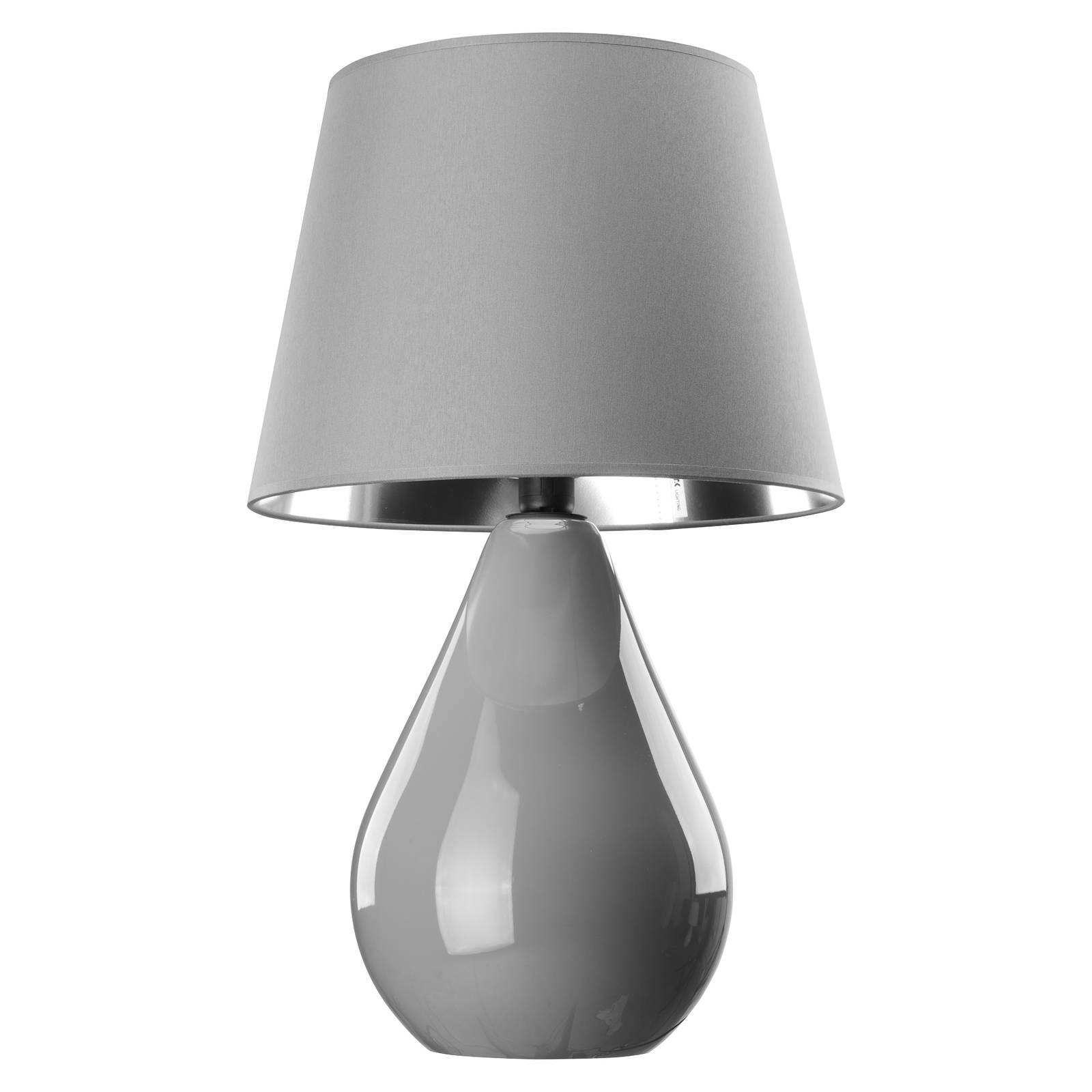 Bordslampa Lacrima, grå/grafit