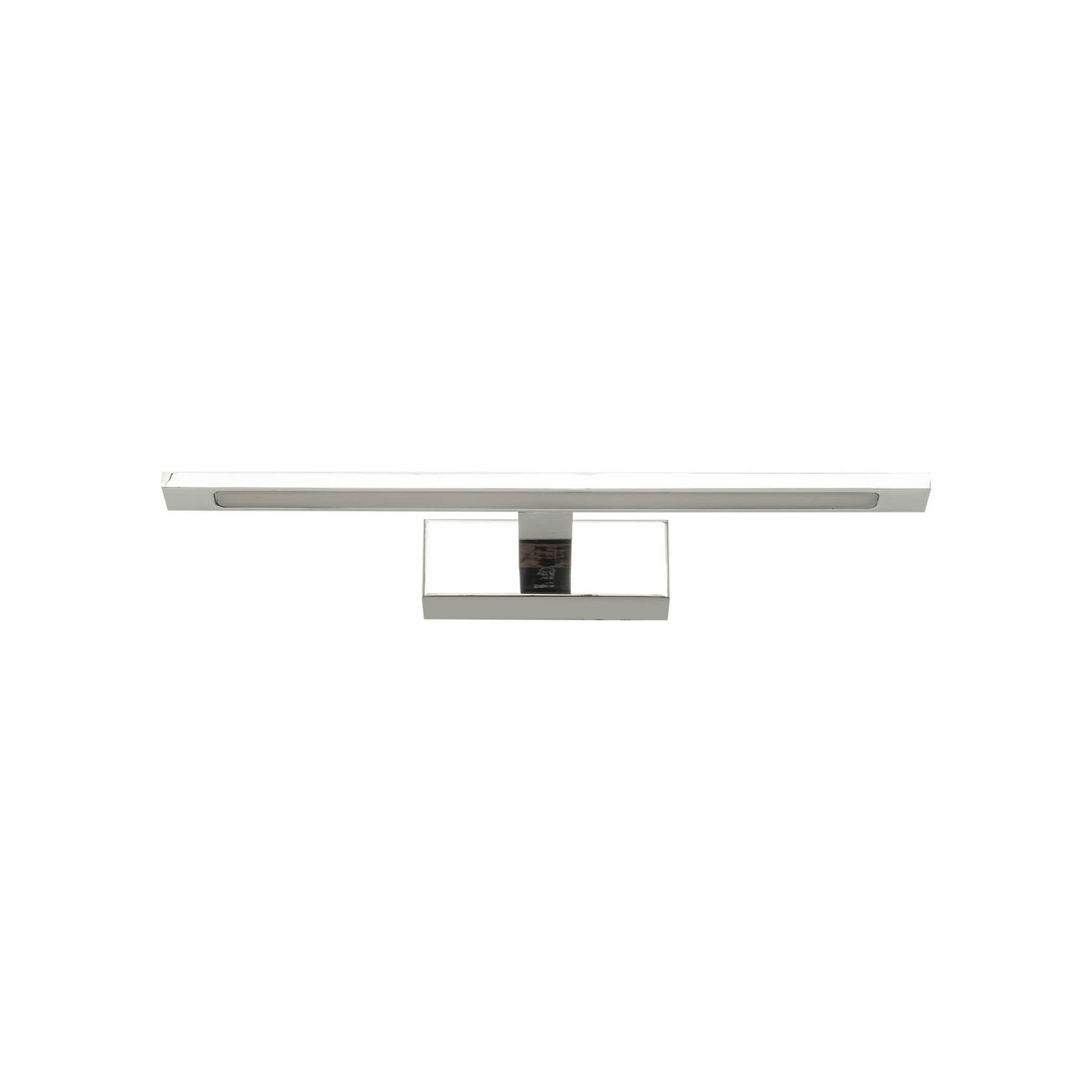 LED wall lamp Gallery chrome-coloured metal width 41.5 cm IP44