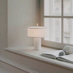 NEW WORKS Margin LED rechargeable table lamp, white, dimmable, CCT