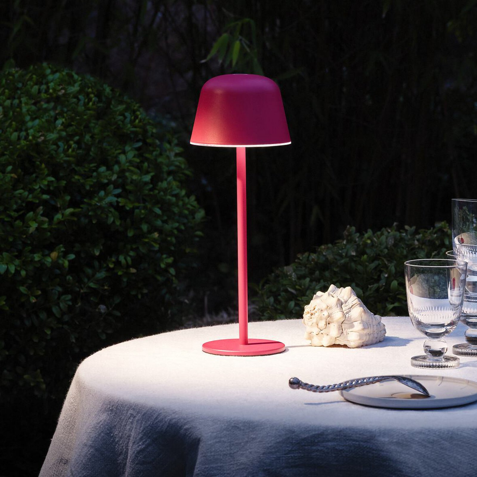 OSRAM LED-Akku-Tischlampe ENDURA STYLE magenta 30cm IP44 CCT