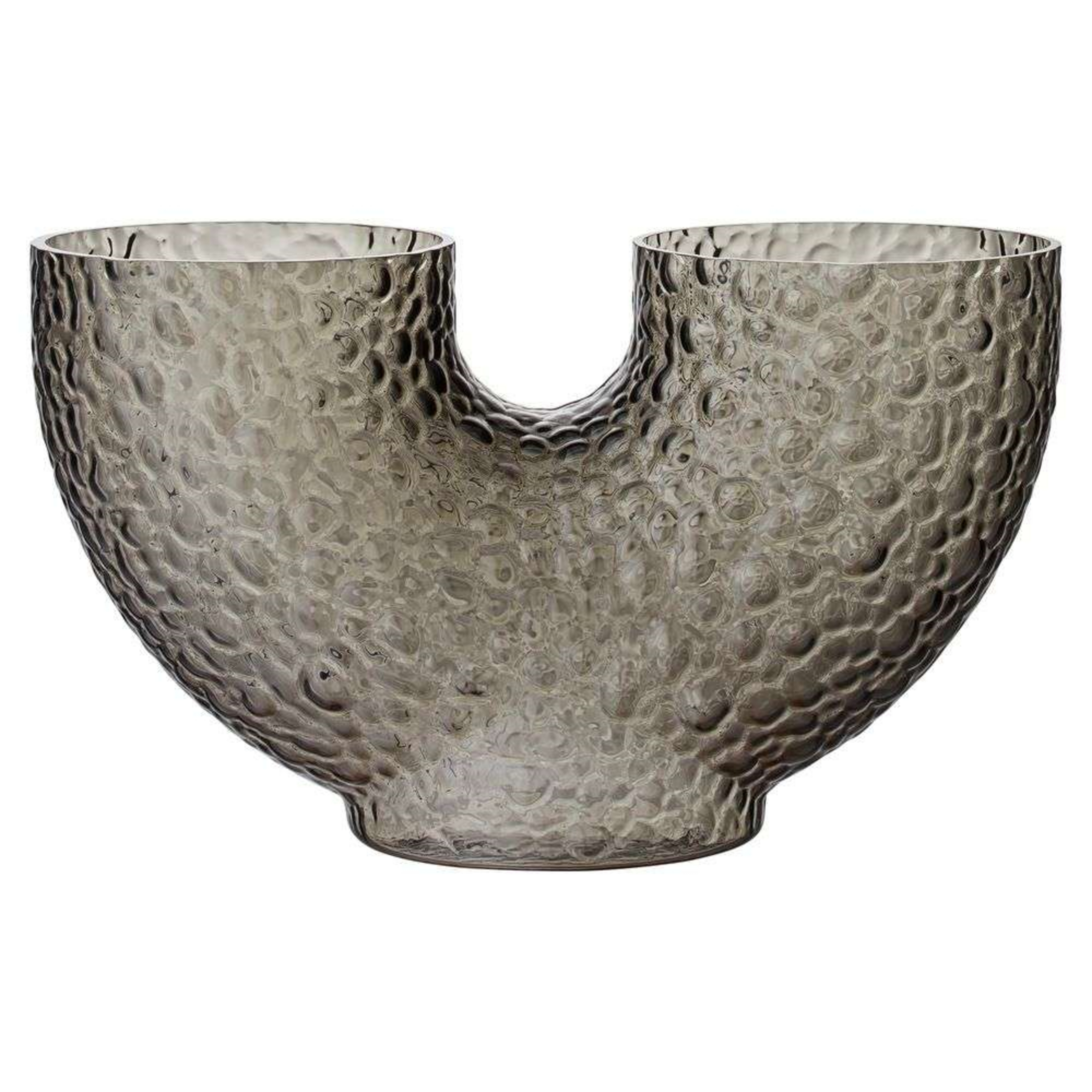 Arura Low Glass Vase Black - AYTM