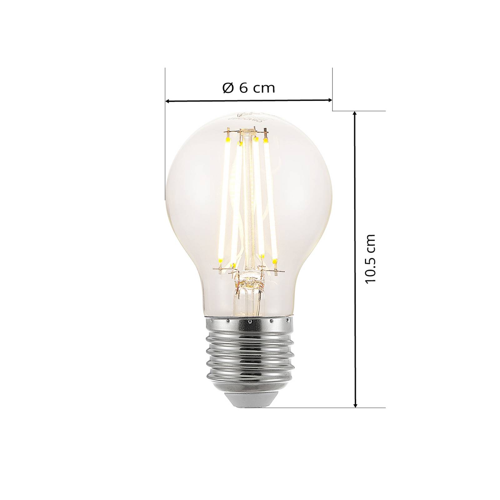 Żarówka LED E27 A60 6,5W 2 700 K przezroczysta