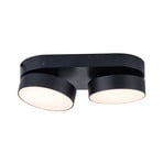 Foco de techo LED Stanos, CCT, 2 luces, negro